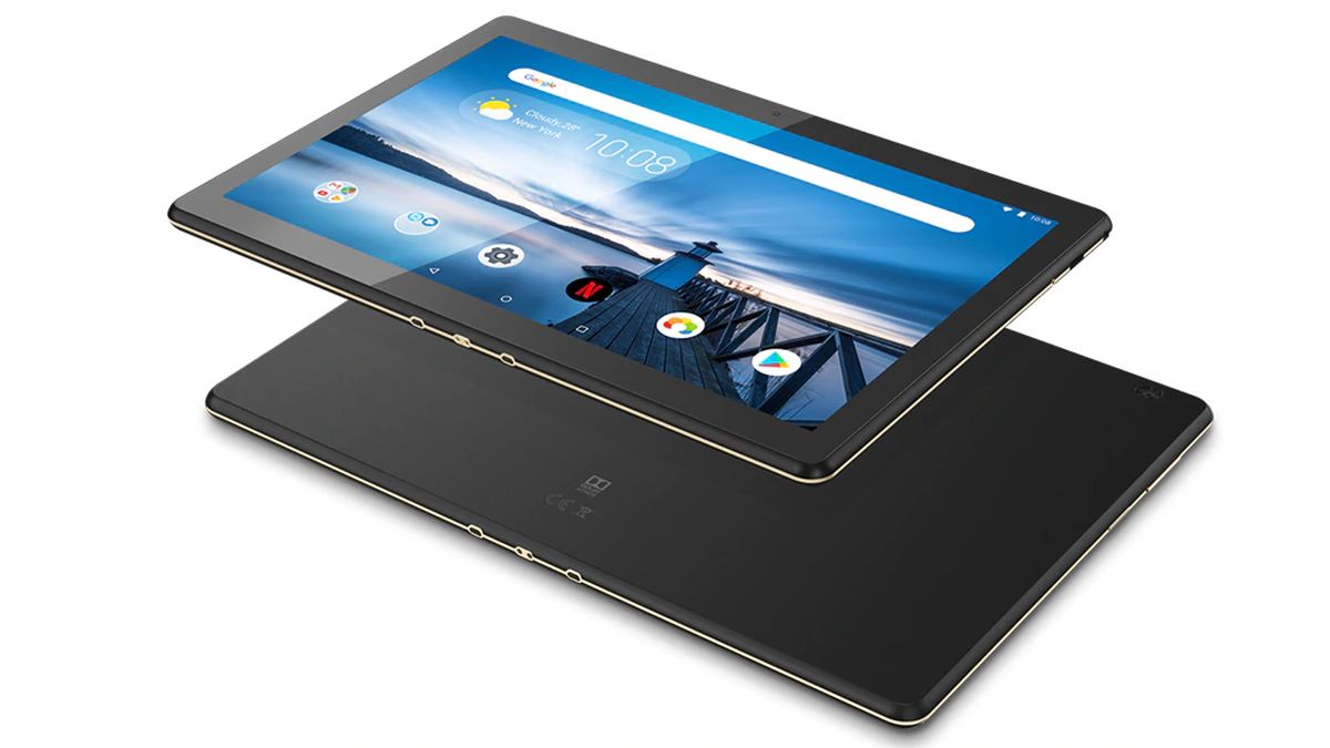 Lenovo Tab M10 25,5 cm (10,1 Zoll, 1280x800, HD, WideView, Touch) Tablet-PC (Quad-Core, 2GB RAM, 16GB eMCP, Wi-Fi, Android 9) schwarz 